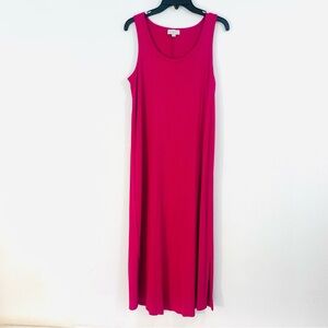 Loft Sleeveless Pink Maxi Dress Size Medium